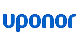 dunkelblaues Schrift-Logo von Uponor 