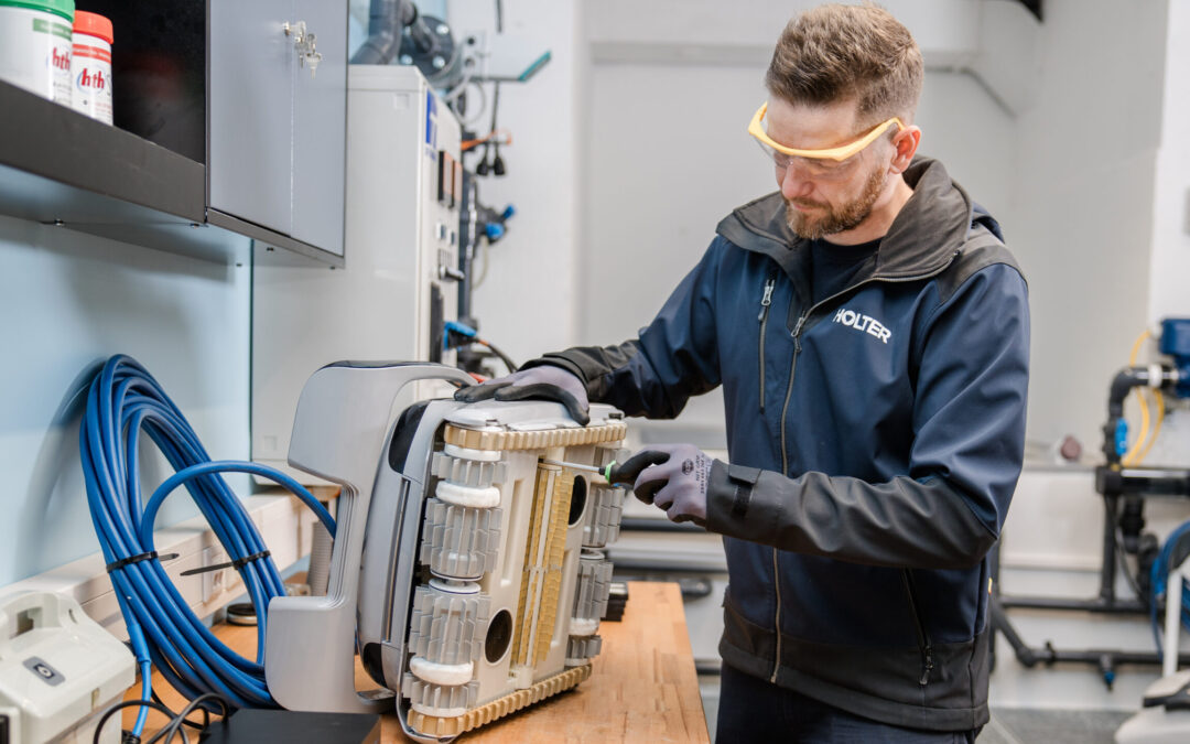 Eigene Werkstatt für Poolroboter & Filterpumpen bei HOLTER