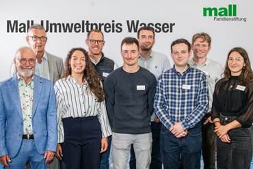 “Mall-Umweltpreis Wasser 2025: Sieben Nachwuchstalente für innovative Forschung zur Regenwasserbewirtschaftung ausgezeichnet