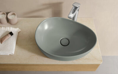 Sanfte Erdtöne, natürliches Grün und zartes Pastell: Mit diesen Farben wird das Bad 2025 zum Ruhepol