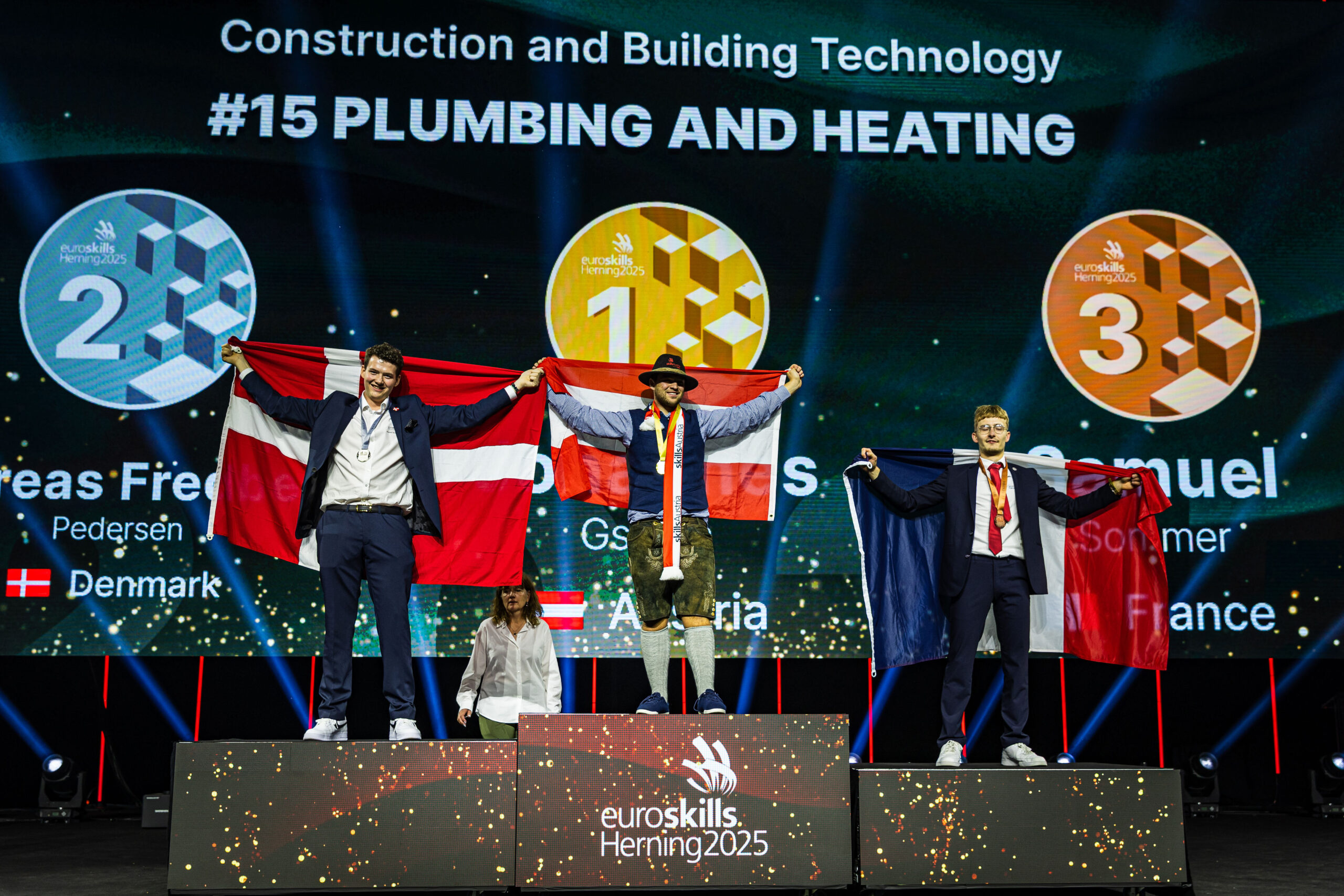 GROHE_EuroSkills_2025_Disziplin_Sanitär-und-Heizungstechnik_Gewinner_Bild-Credit_Anders_Wiuff_EuroSkills_Herning_2025
