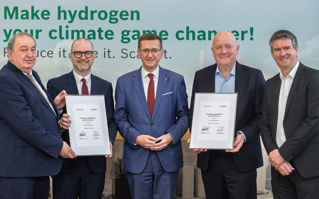 Bosch und LINZ AG treiben Wasserstoff-Wirtschaft in Linz voran