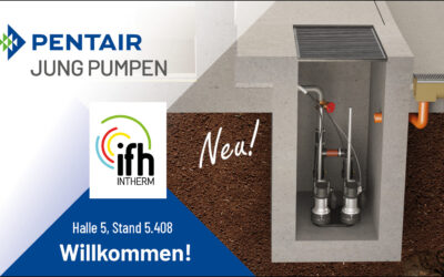 Jung Pumpen zeigt Entwässerungsneuheiten auf der IFH/Intherm