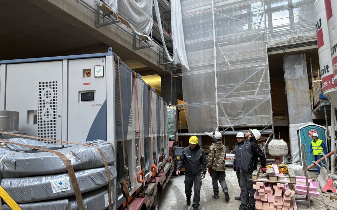 Zwei Megawatt Wärme aus Pellets für den Bau