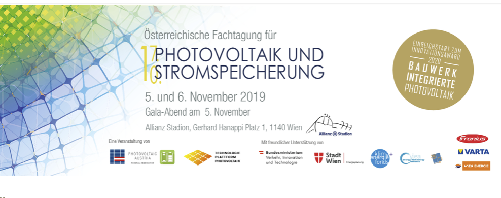 Österreichische Fachtagung für Photovoltaik und Stromspeicherung in Wien