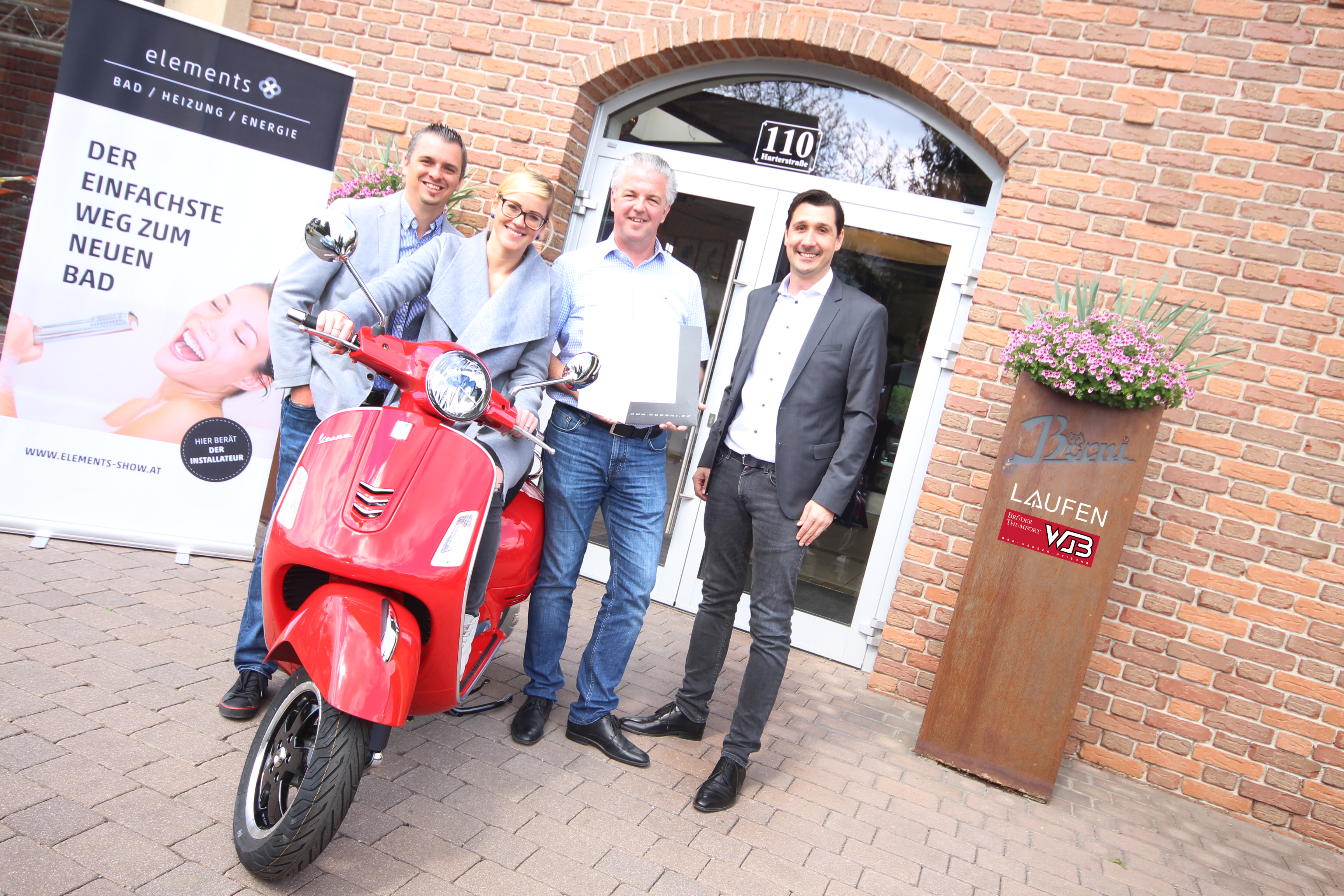 Flotte Vespa für Grazer Installateur