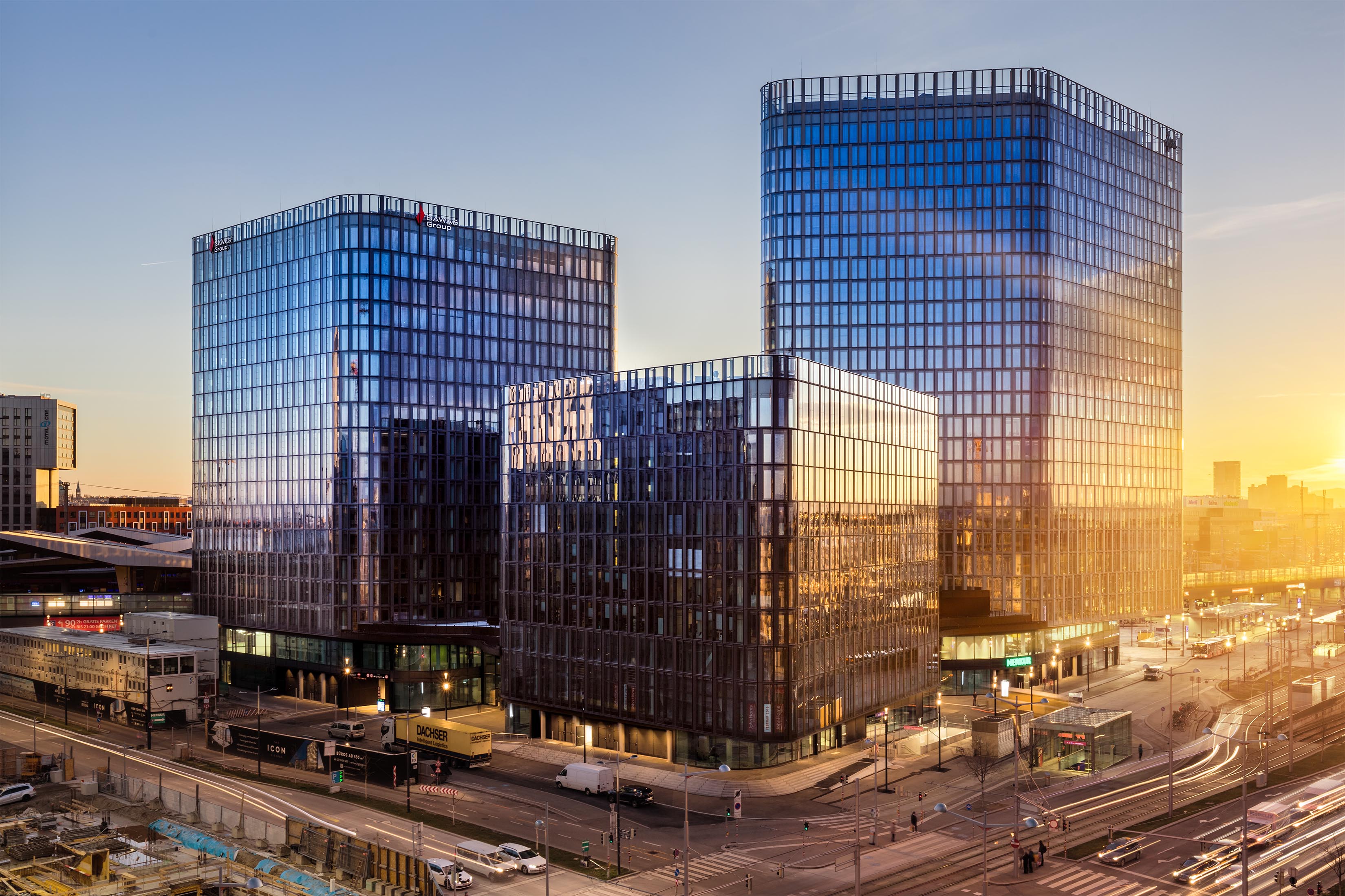 Höchster Komfort für drei neue Bürogebäude