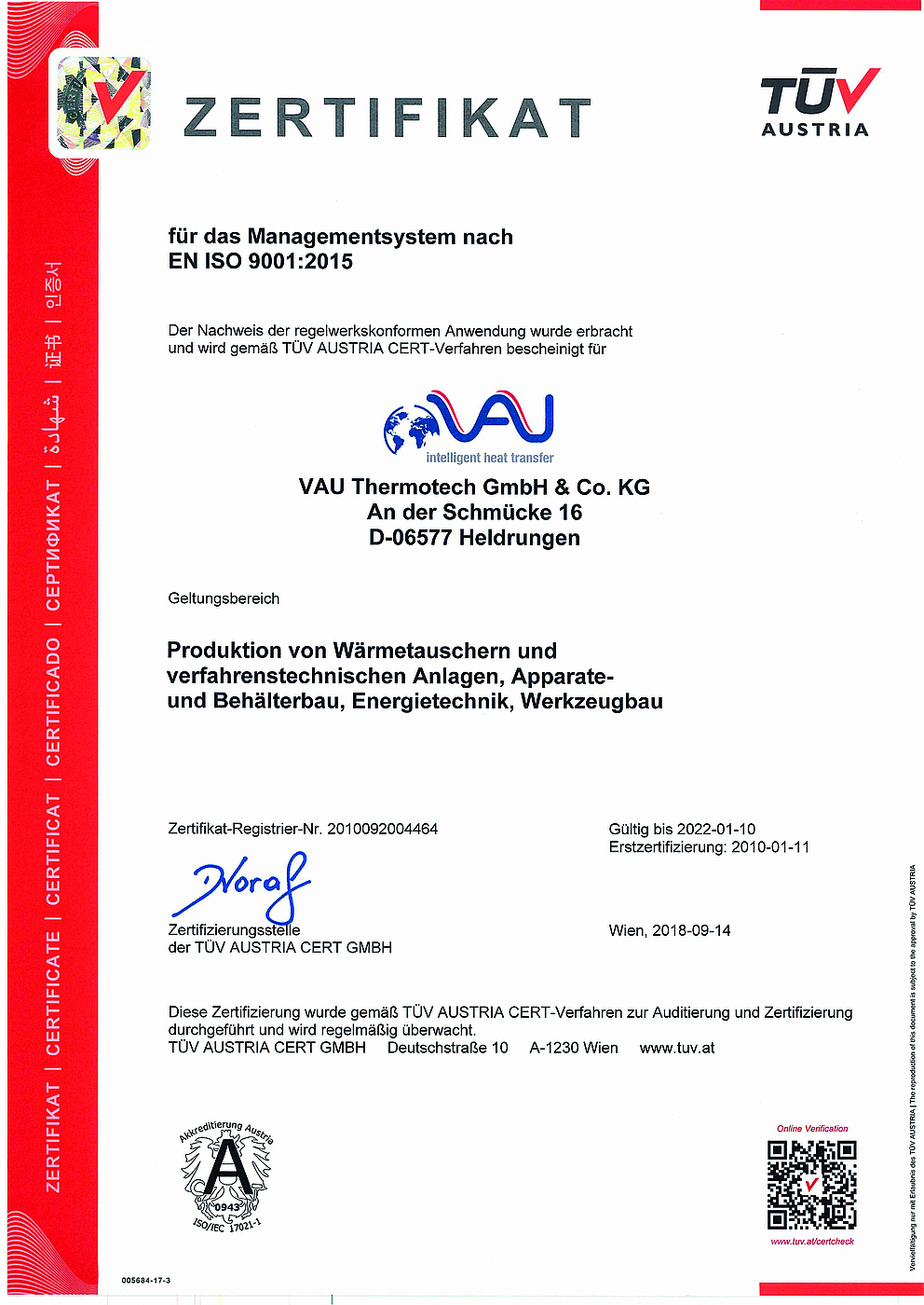 Wiederholungsaudit mit Bravour bestanden