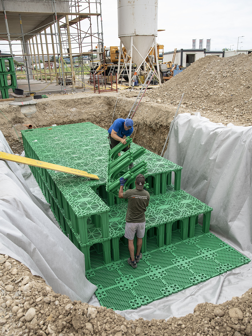 Schützendes Regenwassermanagement-System