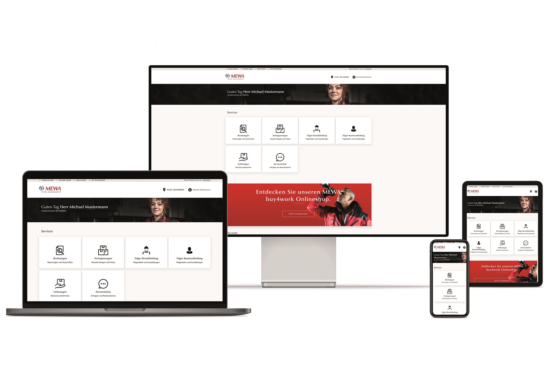 Neues MEWA Kundenportal mit vielen Funktionalitäten