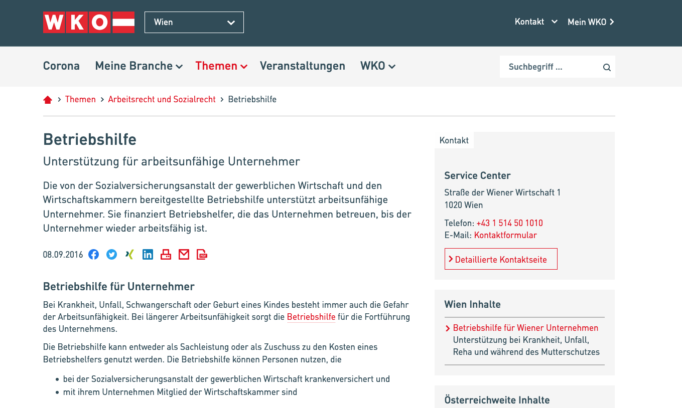Kein Babyblues im Betrieb