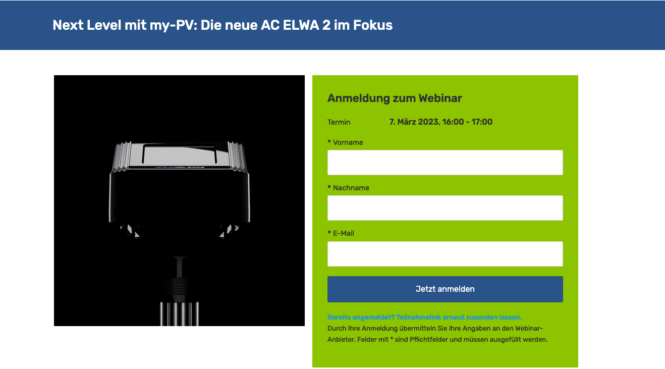 Webinar: Die neue AC ELWA 2 im Fokus