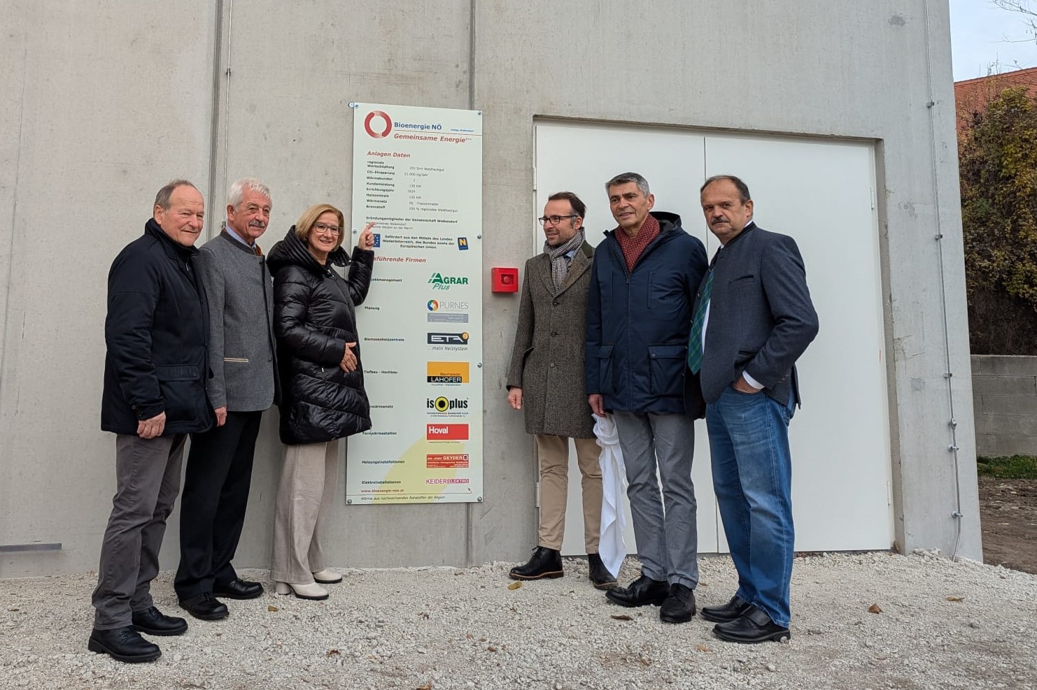 LH Mikl-Leitner eröffnet 78. Biomasse Nahwärmeanlage der Bioenergie NÖ in Weikendorf