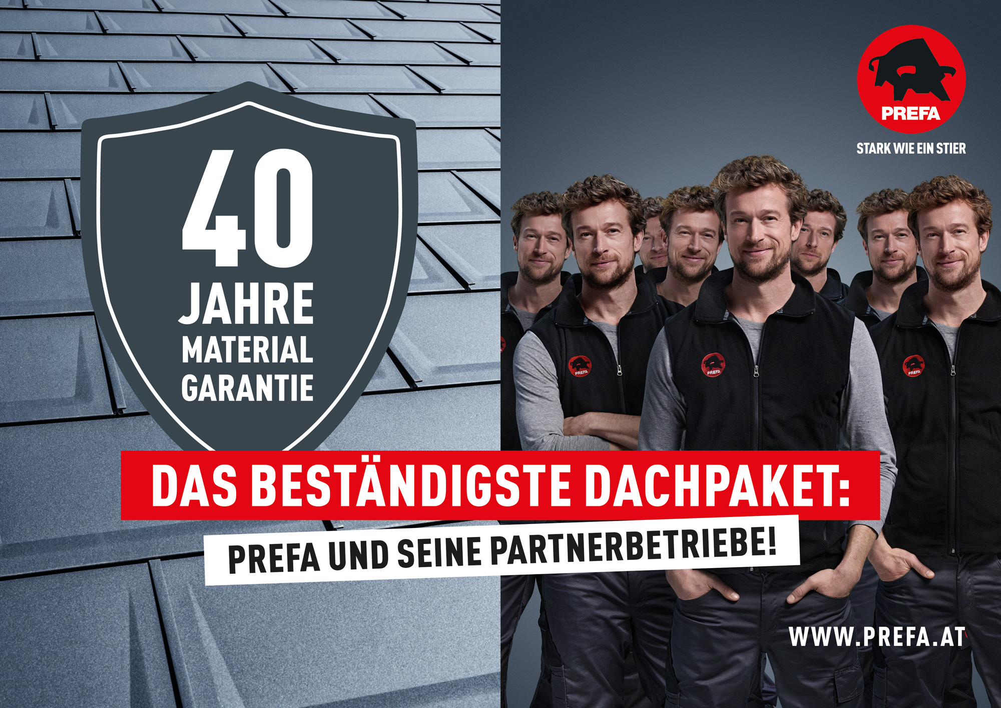 Neue PREFA Werbekampagne mit Fokus auf Handwerkspartner:innen