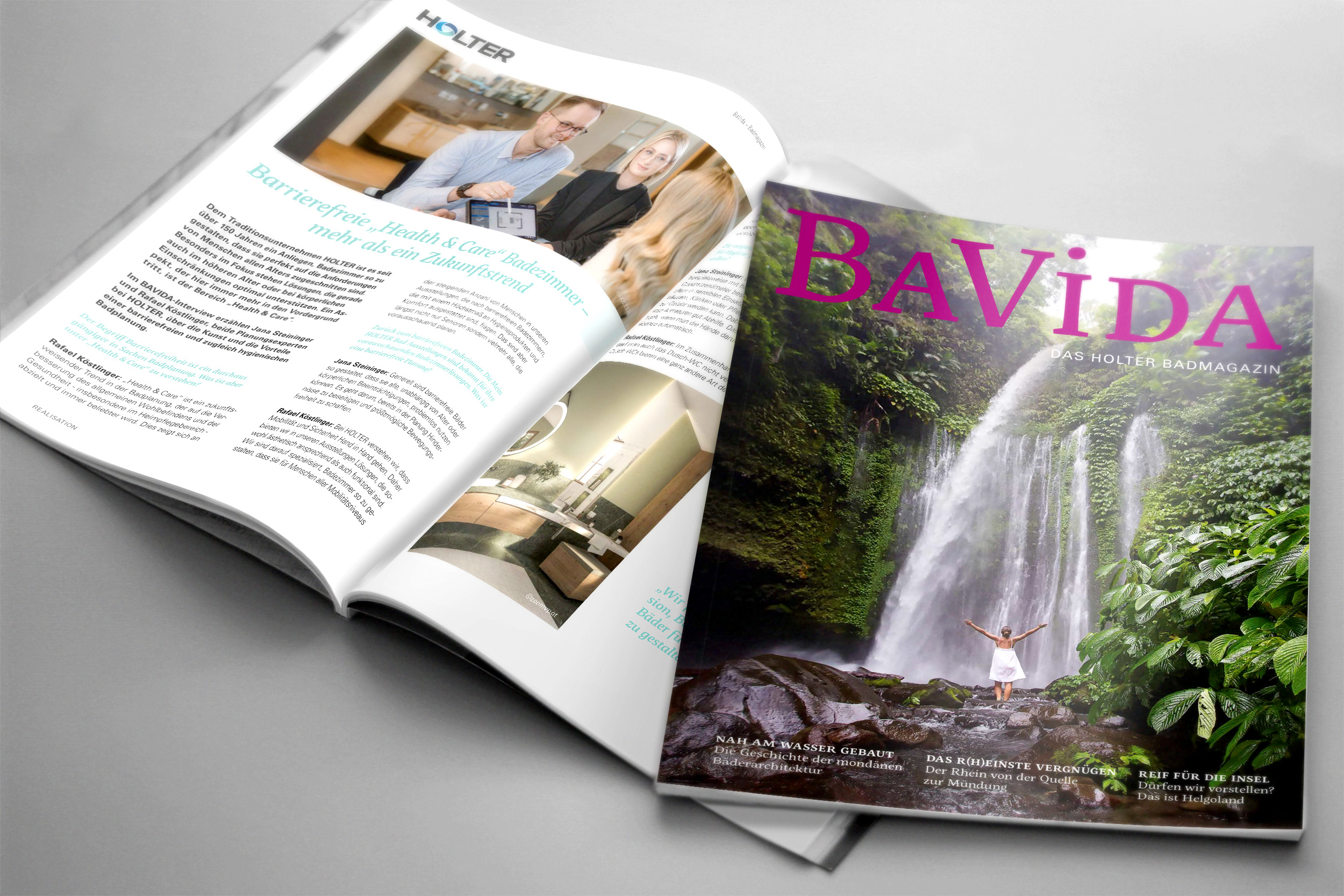 HOLTER präsentiert das neue Badmagazin BAVIDA 2024