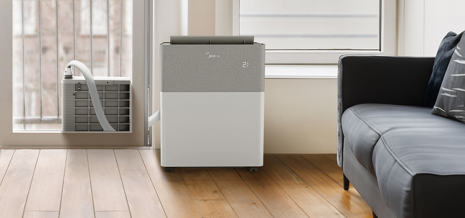 Die PortaSplit von Midea – Hervorragende Kühl- und Heizleistung mit Schnellaufbau